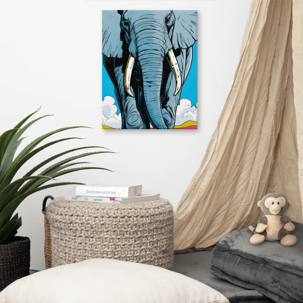 Majestic Presence: The Elephant | Canvas | 16″×20″