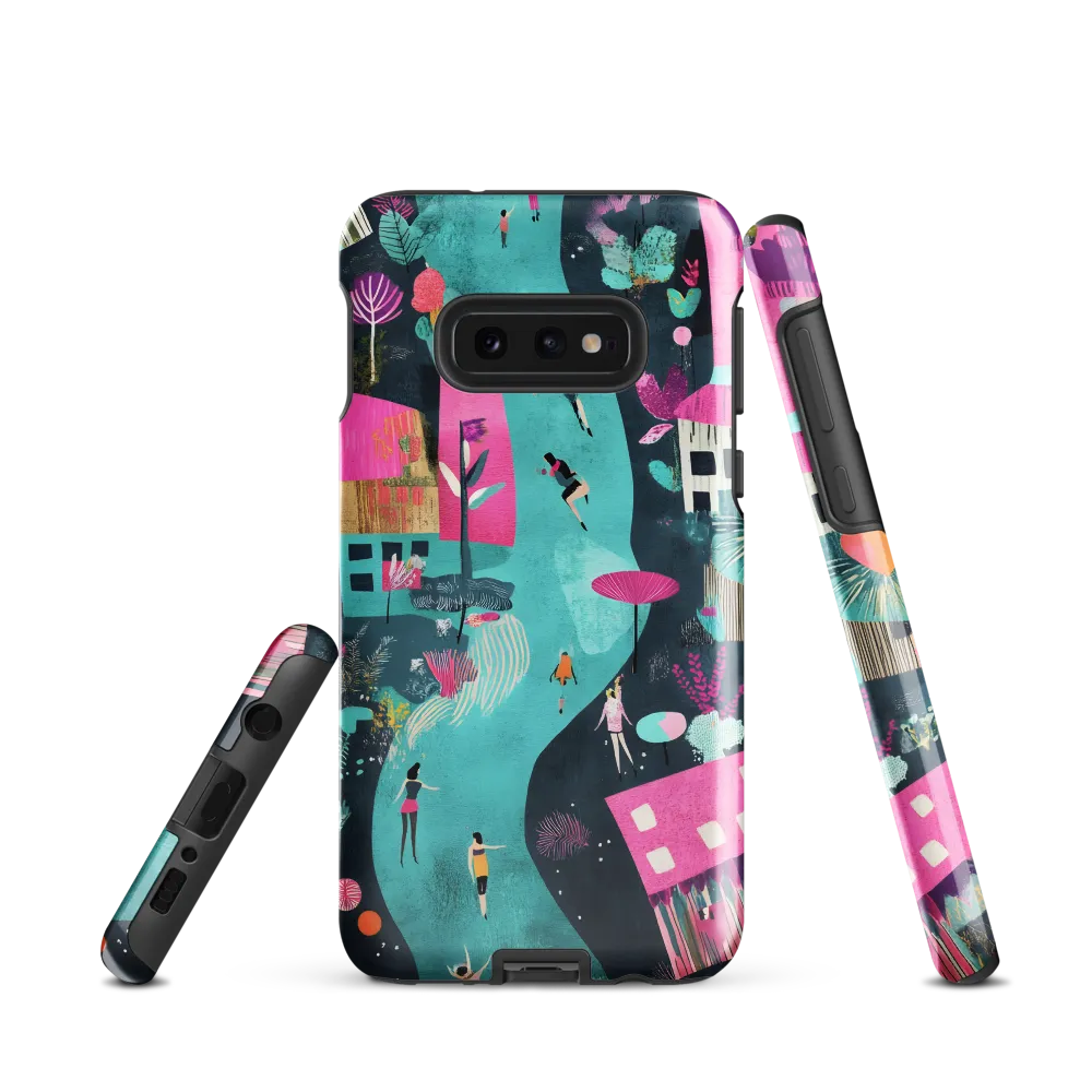 Whimsical Journey Through a Vibrant Landscape | Phone Case |  S10e | Tough Case | Glossy