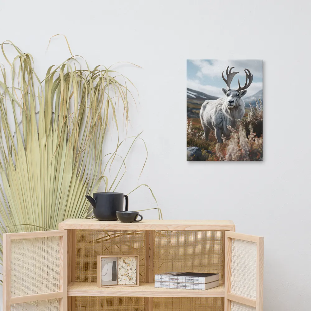 Majestic Harmony: The Reindeer in Nature | Canvas | 18″×24″