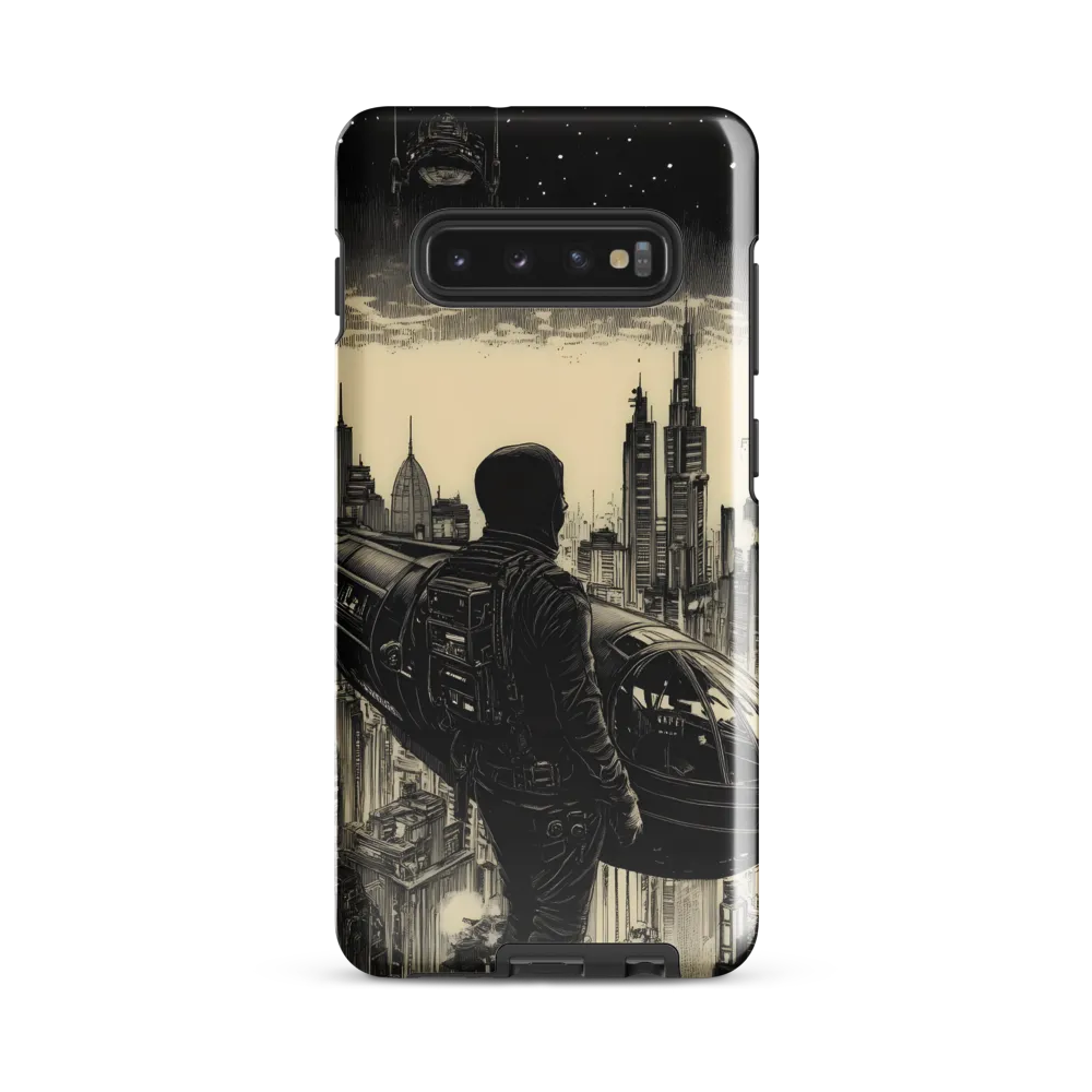 Pilot of the Dystopian Skies | Phone Case |  S10 Plus | Tough Case | Glossy