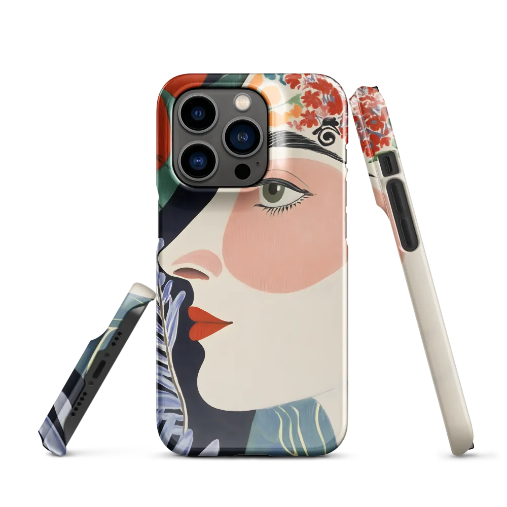 Floral Serenade: A Modern Portrait