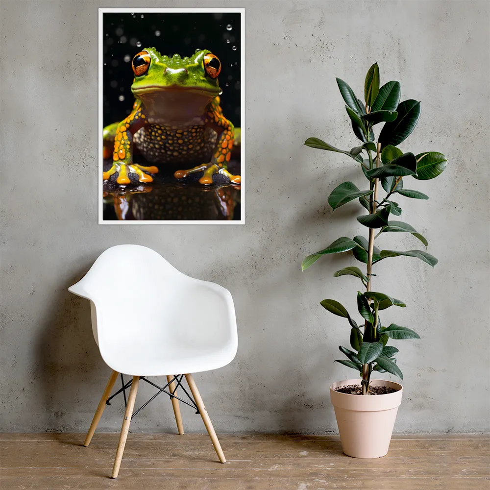Emerald Elegance: The Frog in Focus