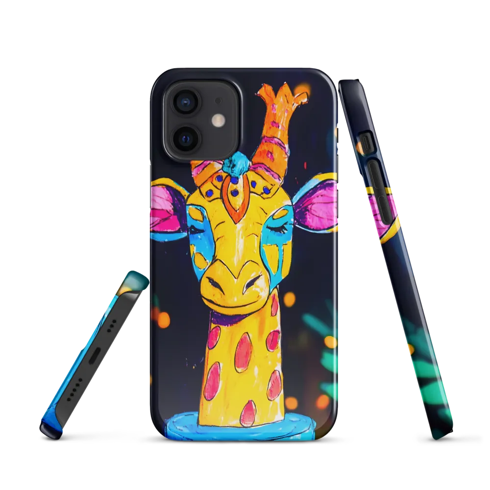 Whimsical Giraffe in Vibrant Colors