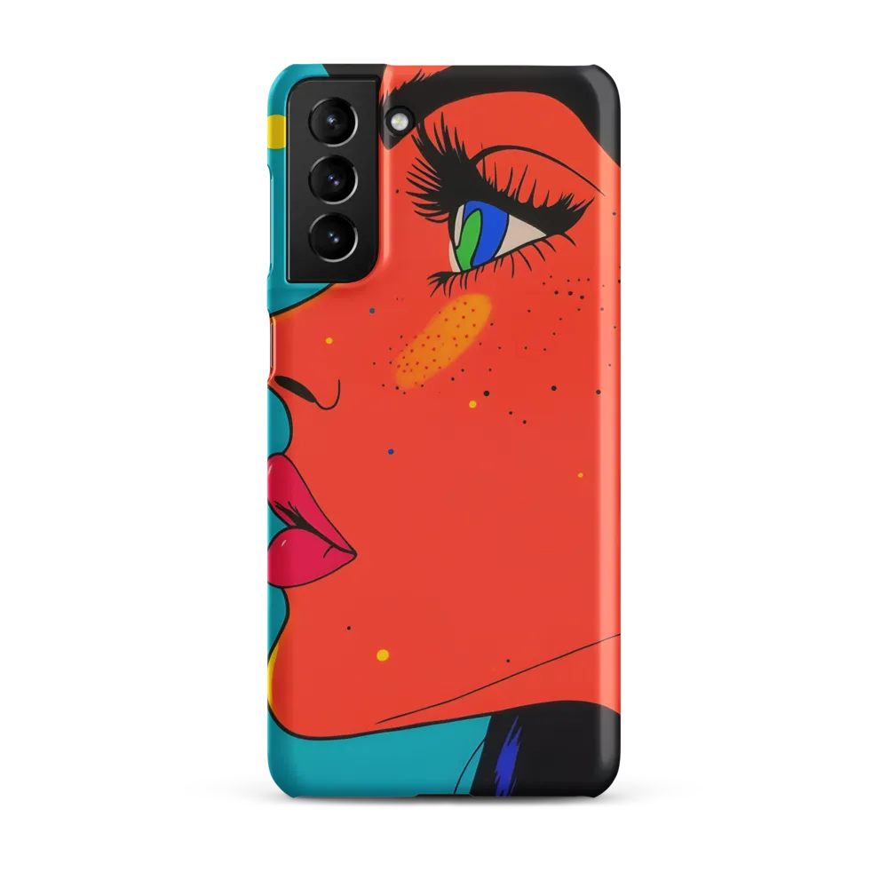 Vibrant Feminine Profile in Pop Art