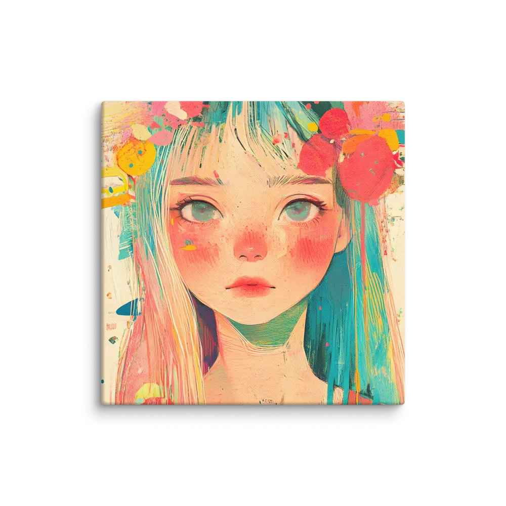 Whimsical Blossom | Canvas | 16″×16″