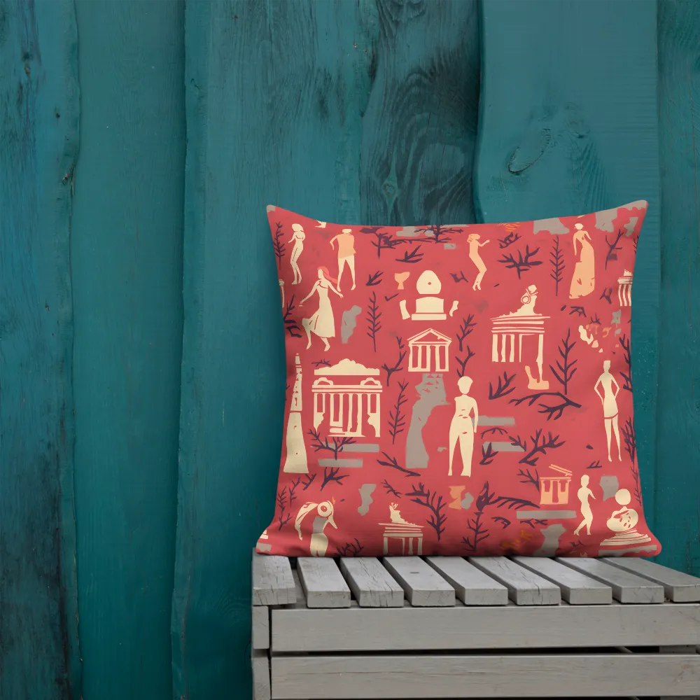 Harmony of Figures and Architecture | Pillow & Pillow Case | Multiple Sizes