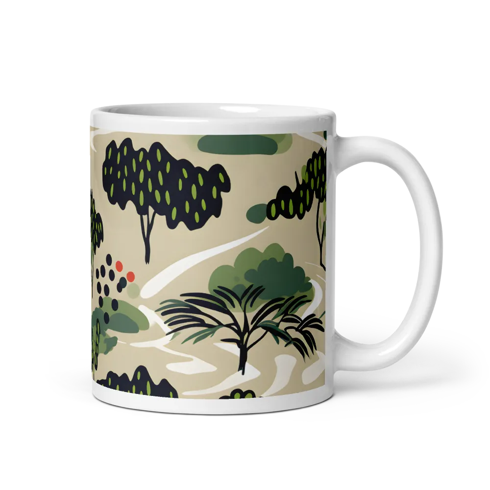 Harmony in Nature: A Whimsical Tapestry | Mug with White inside | 11 oz