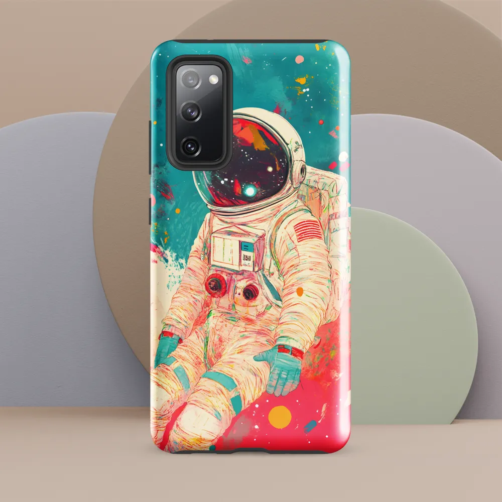 Cosmic Explorer: An Astronaut's Journey | Phone Case |  S20 FE | Tough Case | Glossy