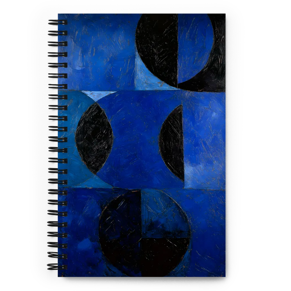 Dynamics of Blue and Black | Spiral Notebook