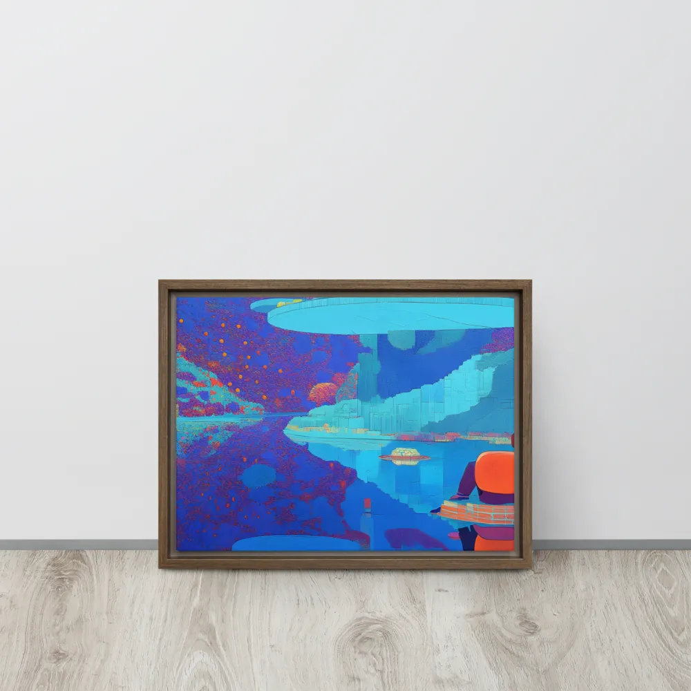 Reflections of Serenity | Canvas with Brown Frame | 12″×16″