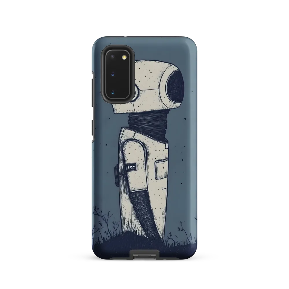 Contemplative Robot in a Barren Landscape