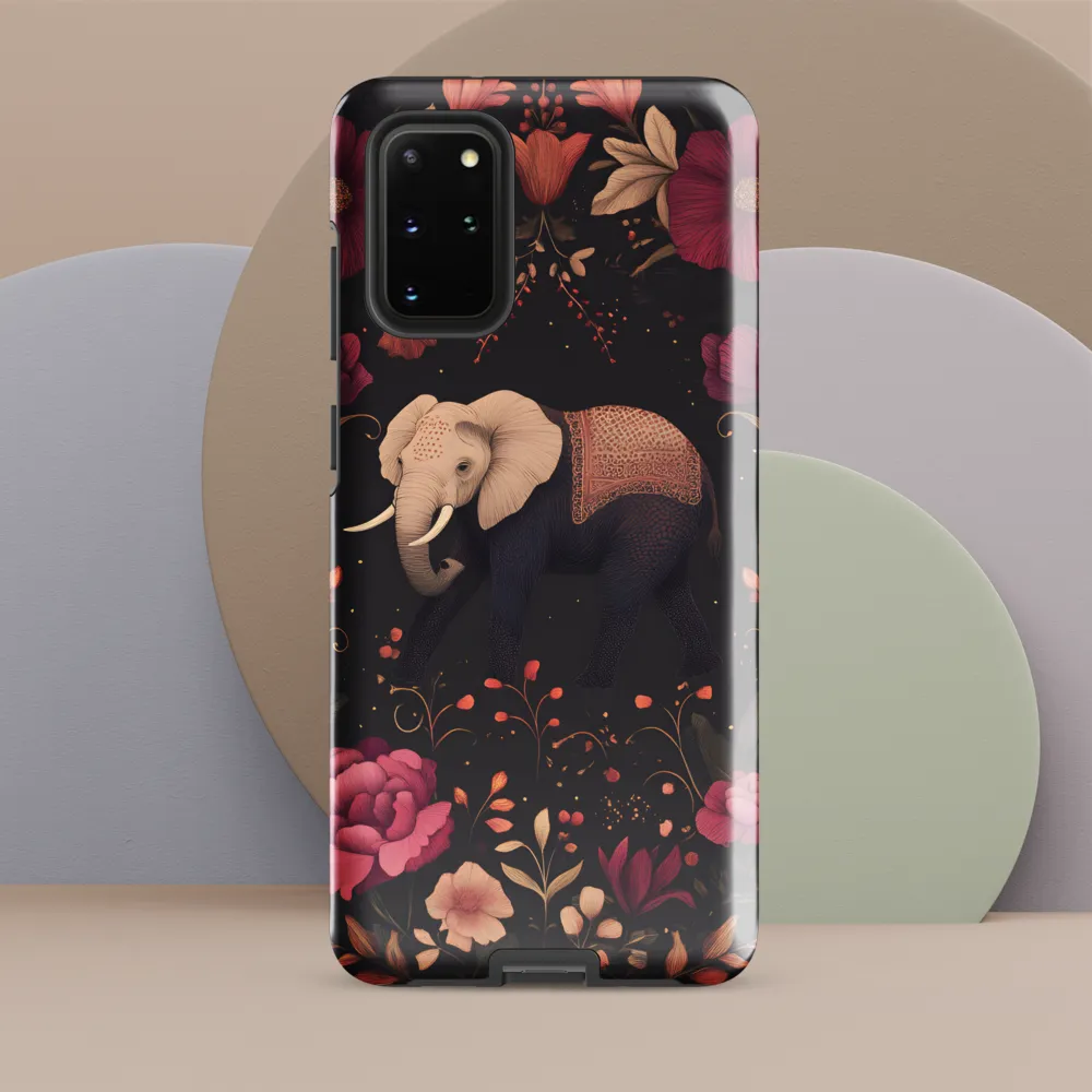Whispers of the Wild: Elephants and Blooms