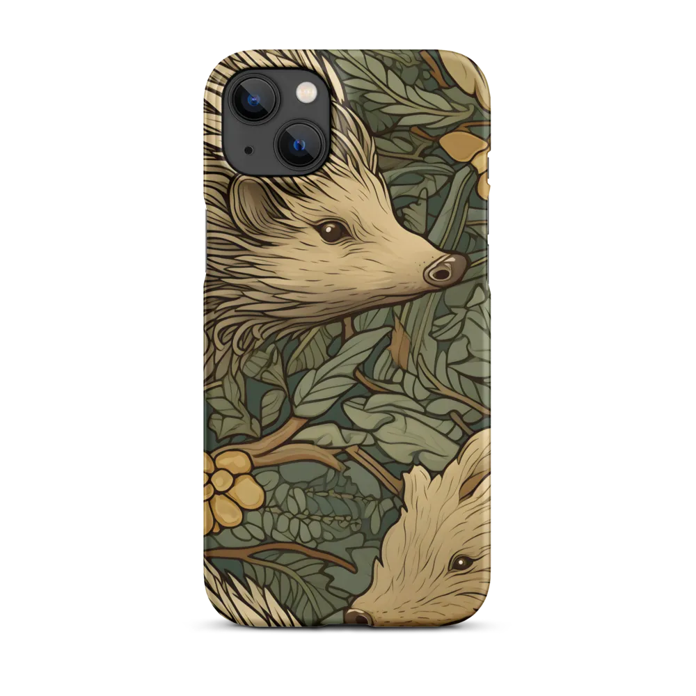 Whimsical Hedgehog Garden | Phone Case |  14 Plus | Snap Case | Matte
