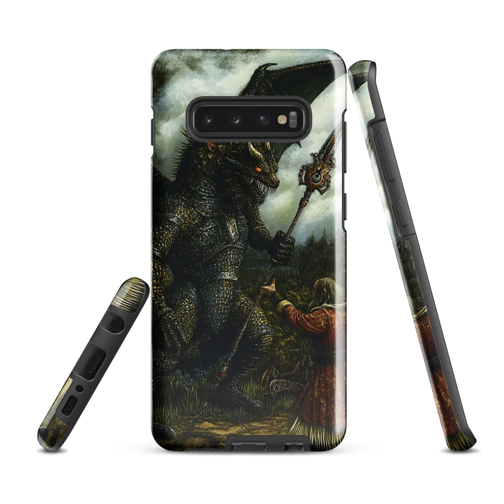 The Confrontation: Dragon vs. Wizard | Phone Case |  S10 Plus | Tough Case | Glossy