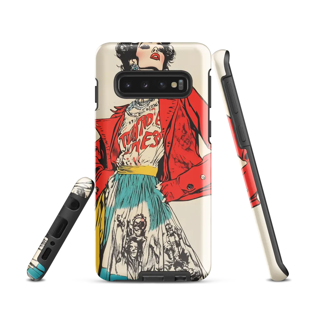 Vibrant Elegance: A Pop Art Fashion Statement
