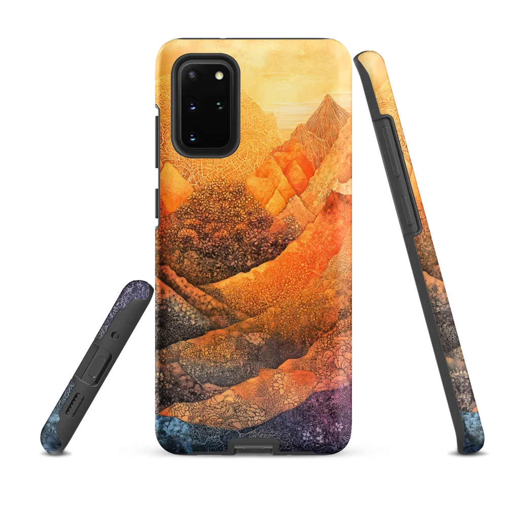 Serene Peaks of Color