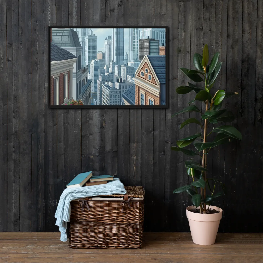 Urban Symphony | Canvas with Black Frame | 24″×36″