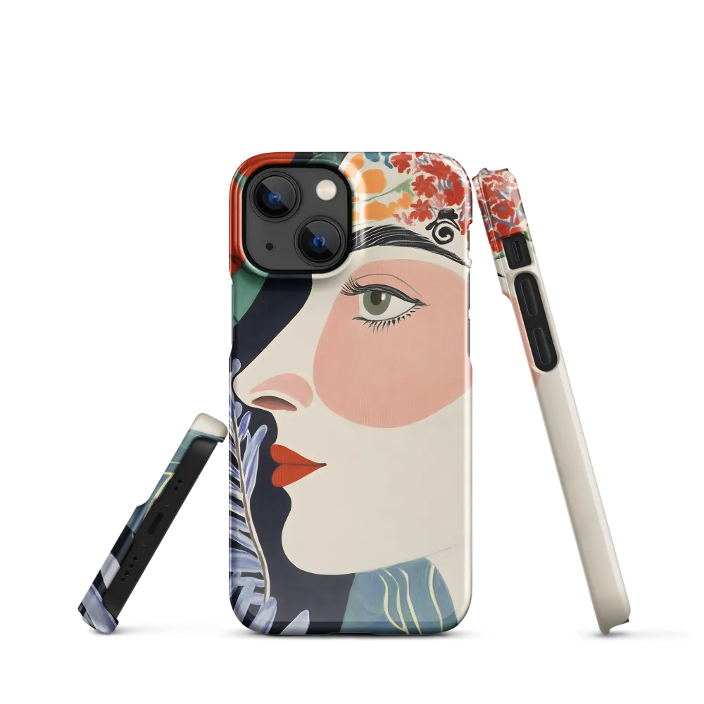 Floral Serenade: A Modern Portrait