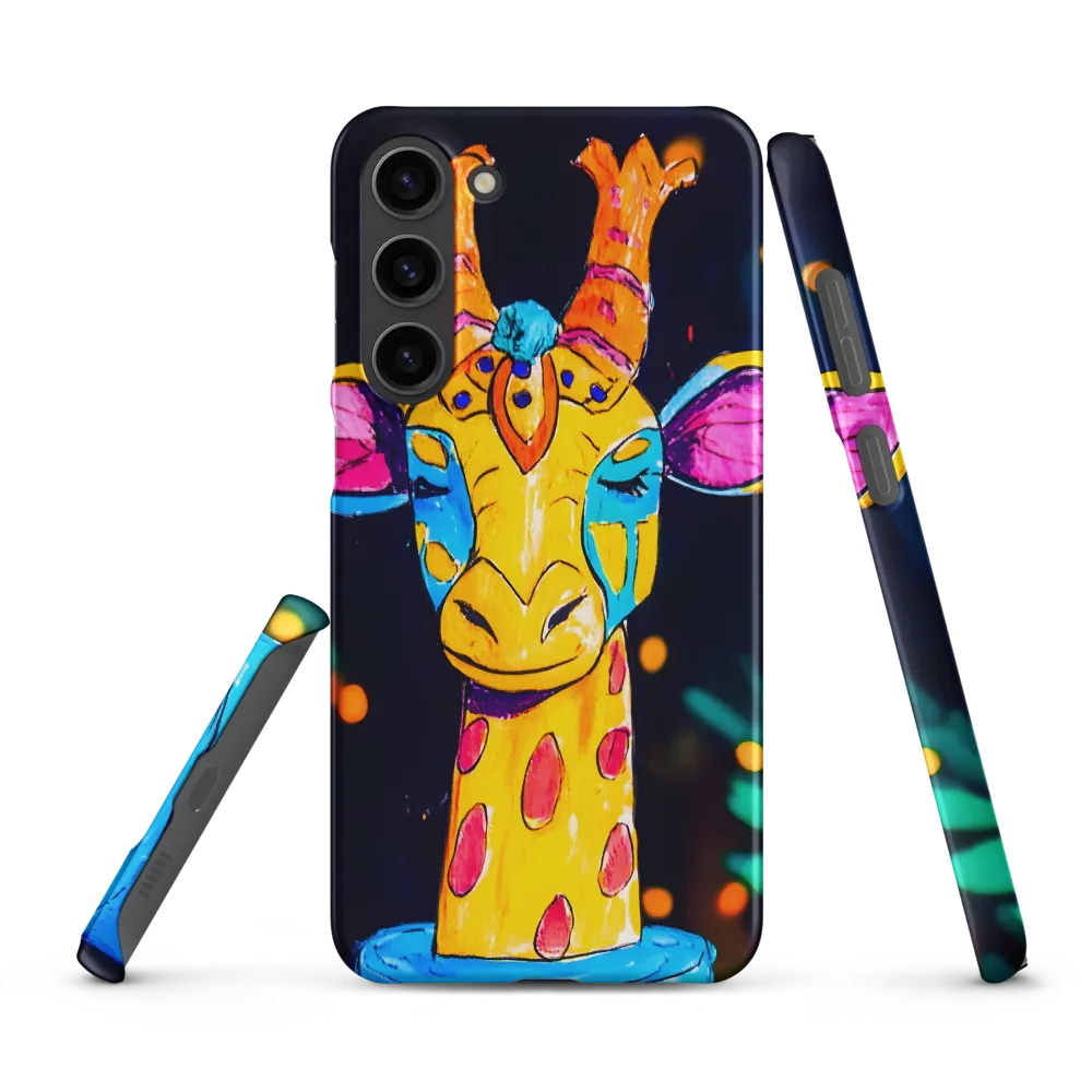Whimsical Giraffe in Vibrant Colors | Phone Case |  S23 Plus | Snap Case | Matte