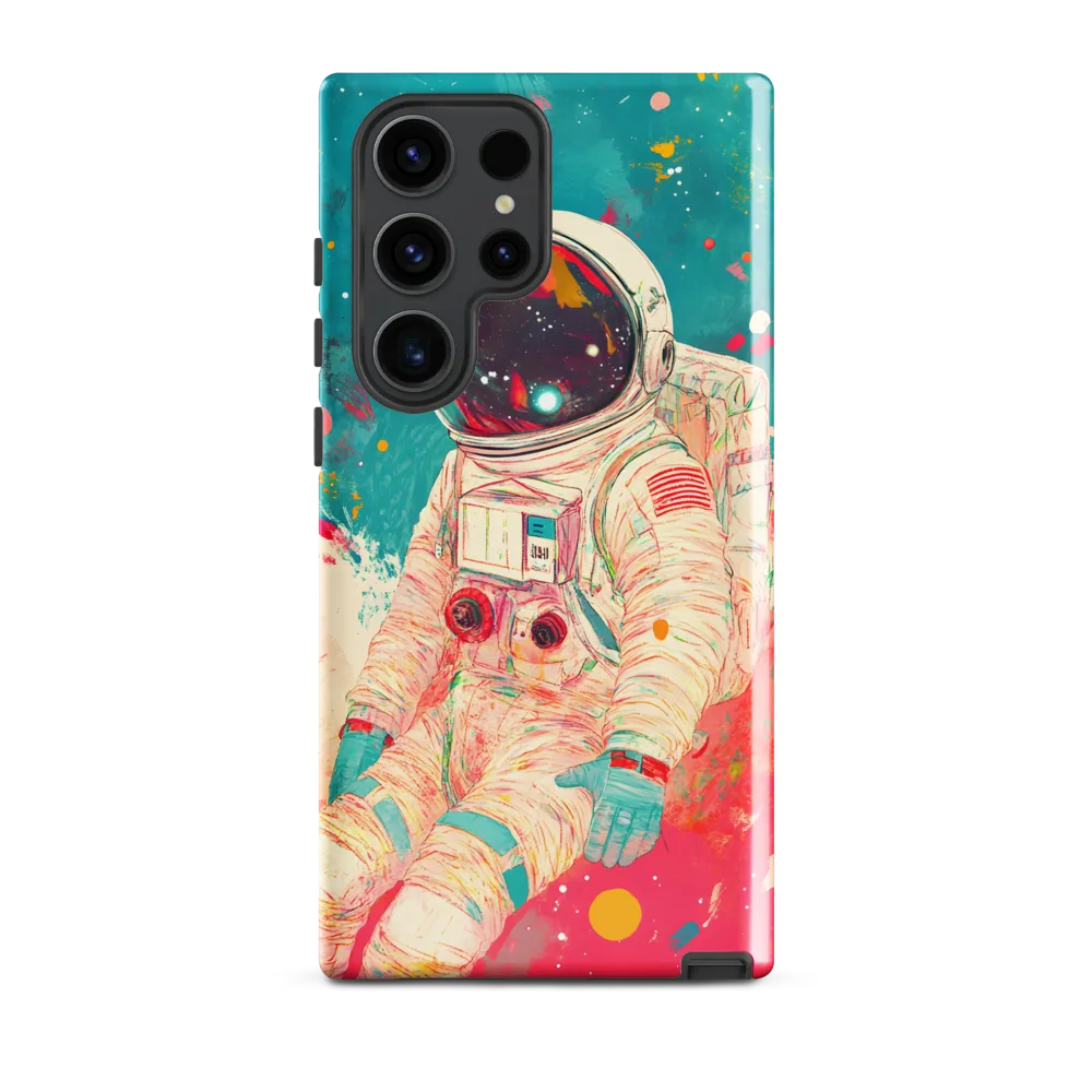 Cosmic Explorer: An Astronaut's Journey | Phone Case |  S23 Ultra | Tough Case | Glossy