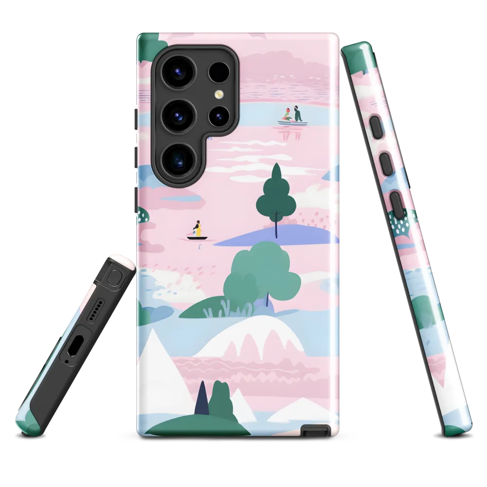 Whimsical Reflections: A Journey Through Landscapes | Phone Case |  S24 Ultra | Tough Case | Glossy