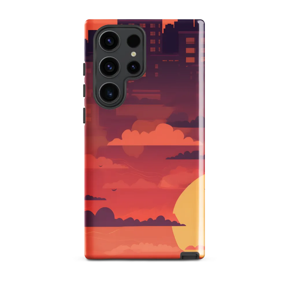 Urban Dusk: A Symphony of Cityscapes | Phone Case |  S23 Ultra | Tough Case | Glossy