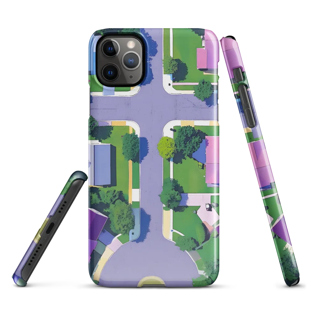 Aerial Harmony: Suburban Crossroads | Phone Case |  11 Pro Max | Snap Case | Glossy