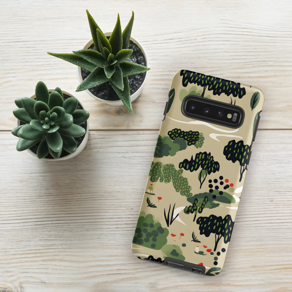 Harmony in Nature: A Whimsical Tapestry | Phone Case |  S10 | Tough Case | Matte