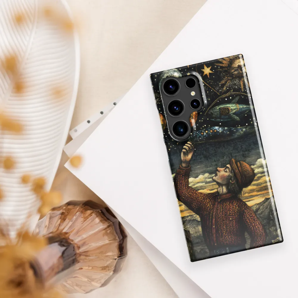Cosmic Curiosity: A Journey Beyond Earth | Phone Case |  S24 Ultra | Snap Case | Glossy