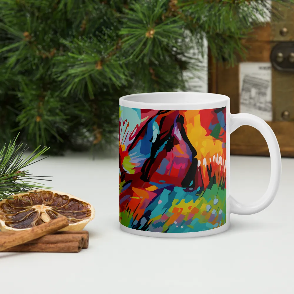 Colorful Lizard: An Abstract Adventure | Mugs | Multiple Sizes & Colors