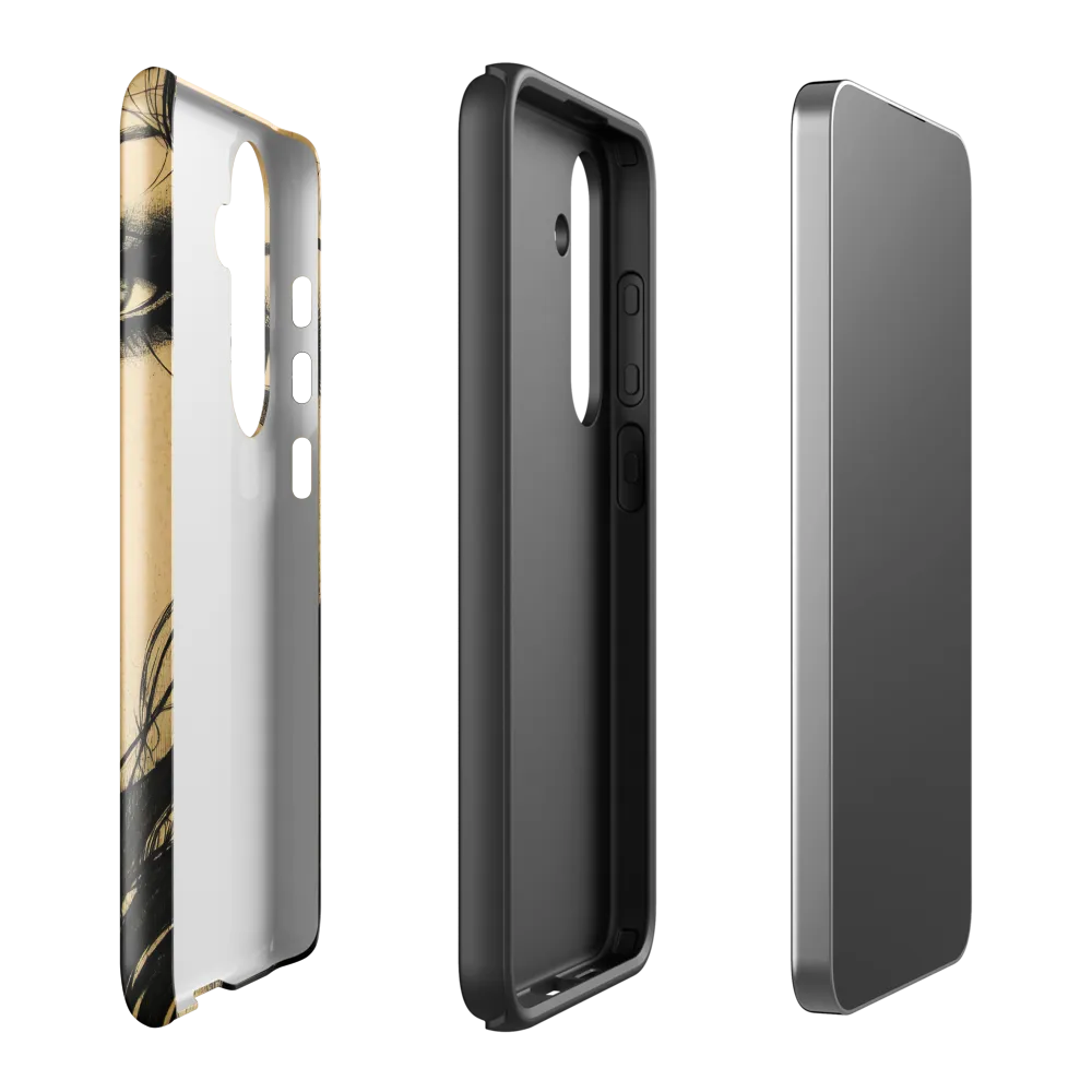 Enigmatic Gaze | Phone Case |  S24 Plus | Tough Case | Glossy