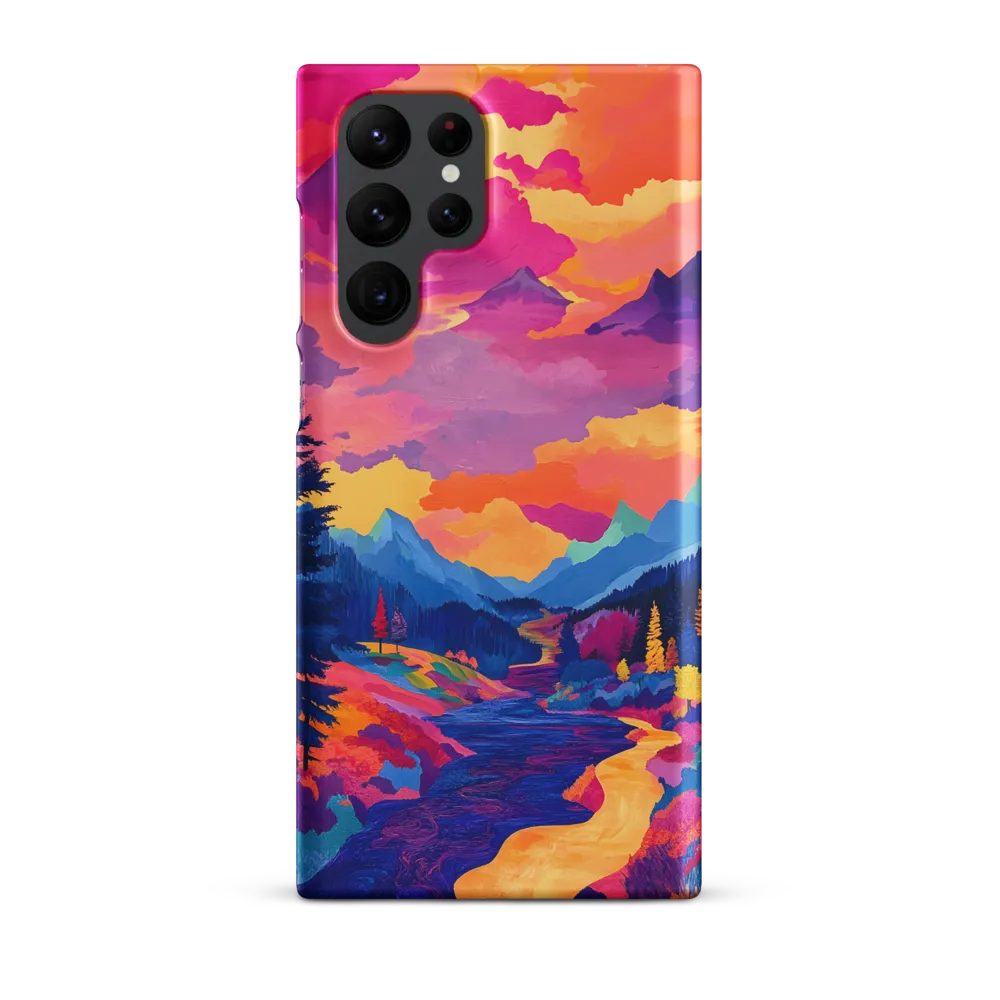 Radiant Serenity: A Surreal Landscape | Phone Case |  S22 Ultra | Snap Case | Matte