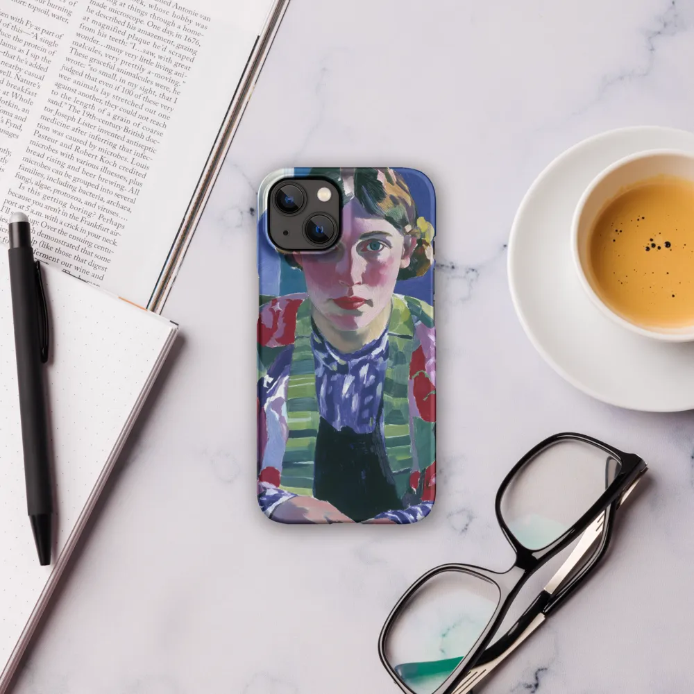 Vibrant Gaze: A Modernist Portrait