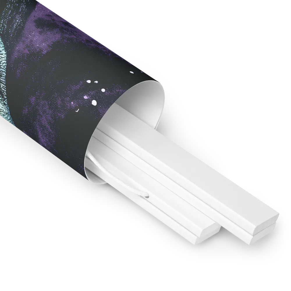Beyond the Stars | Poster With White Wood Hanger | 18″×18″