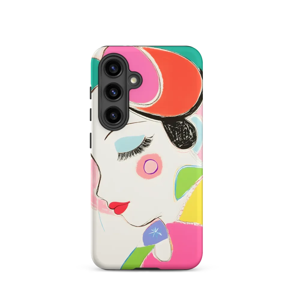 Whimsical Portrait in Colorful Abstraction