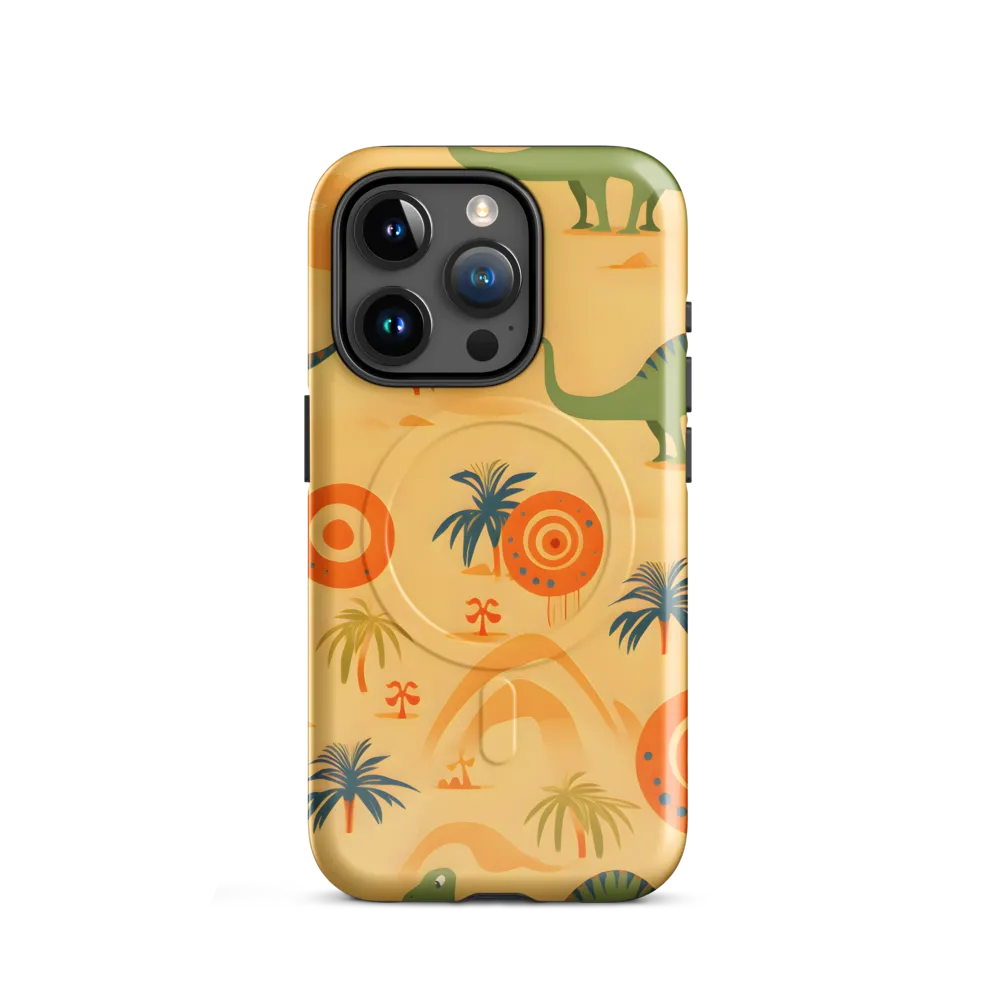Prehistoric Playtime | Phone Case |  15 Pro | MagSafe® Tough Case | Glossy