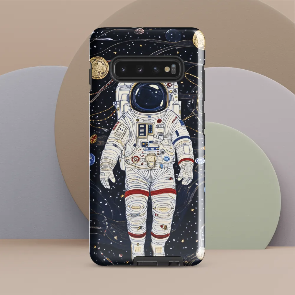 Beyond the Stars: An Astronaut's Journey | Phone Case |  S10 Plus | Tough Case | Glossy