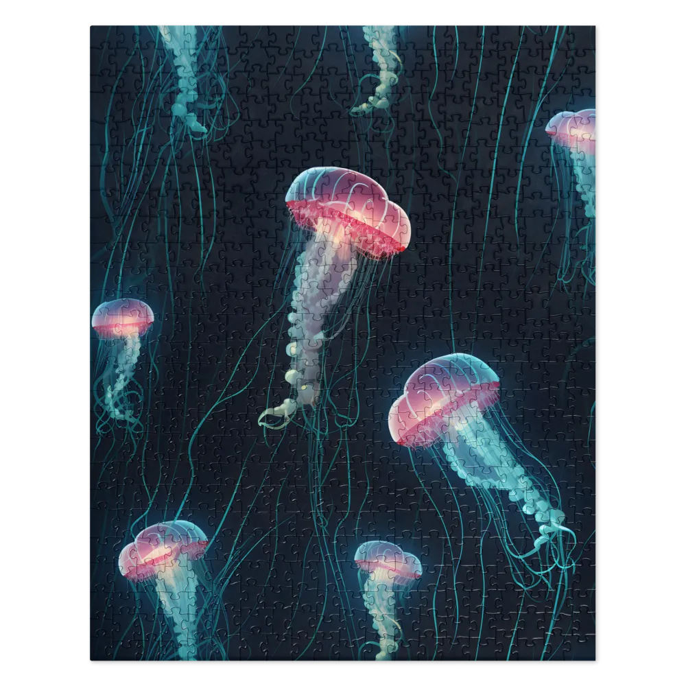 Ethereal Dance of Jellyfish | Jigsaw Puzzle | 520 pieces