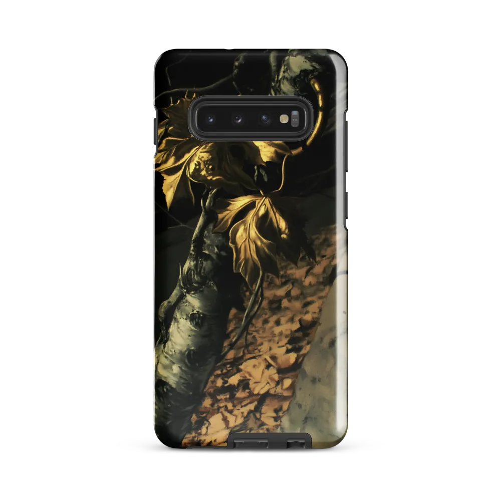 Golden Serenity: A Close Encounter with Nature | Phone Case |  S10 Plus | Tough Case | Glossy