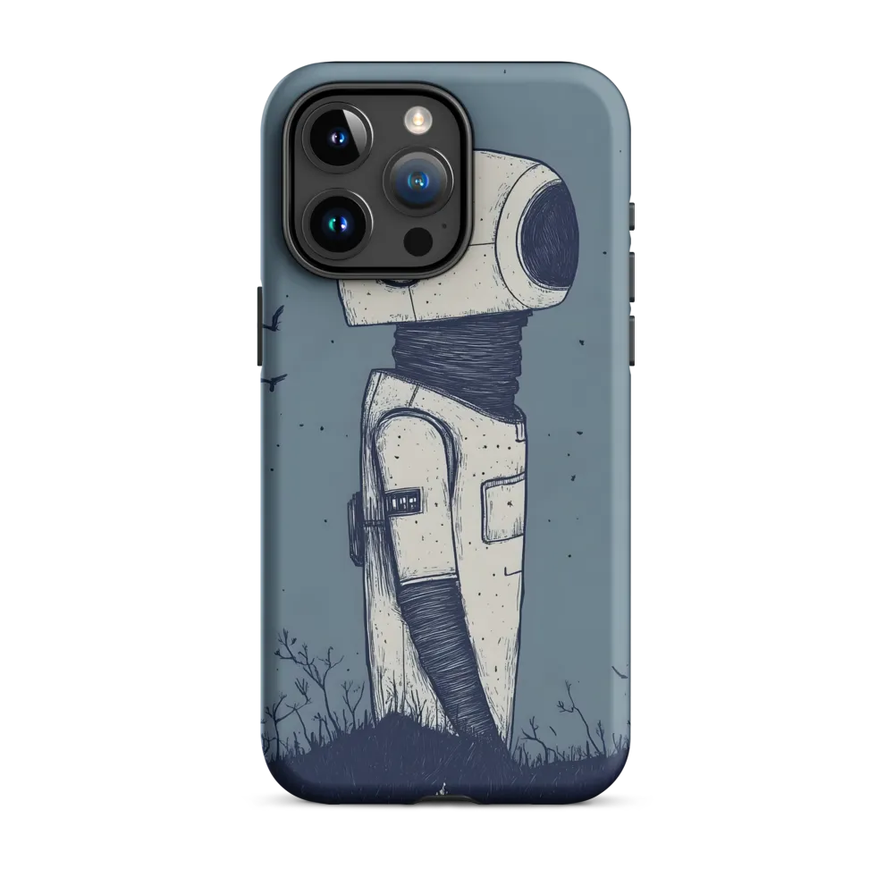 Contemplative Robot in a Barren Landscape