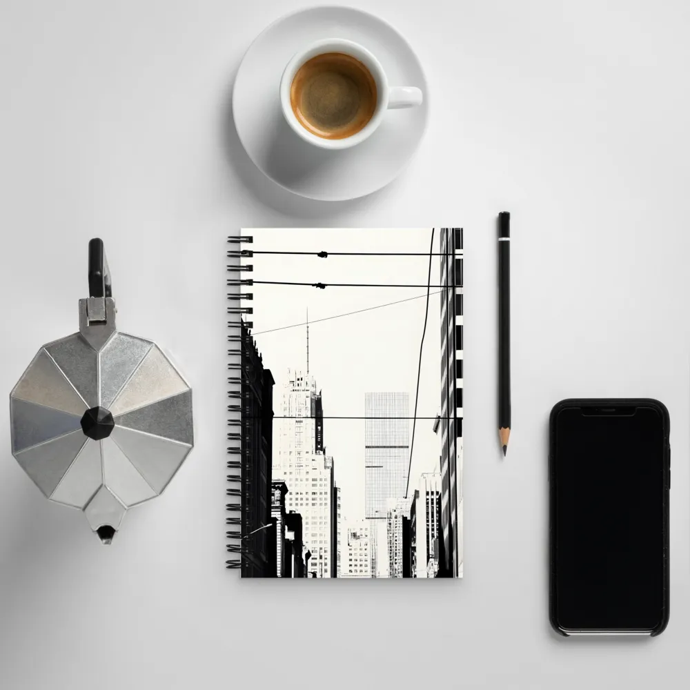 Urban Minimalism: A Study in Lines | Spiral Notebook