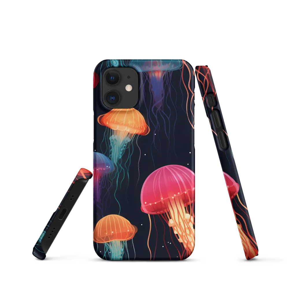 Ethereal Dance of Jellyfish | Phone Case |  12 Mini | Snap Case | Matte