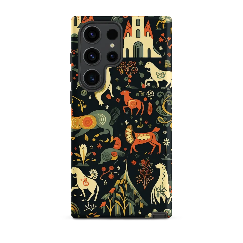 Whimsical Forest: A Folk Art Journey | Phone Case |  S23 Ultra | Tough Case | Matte
