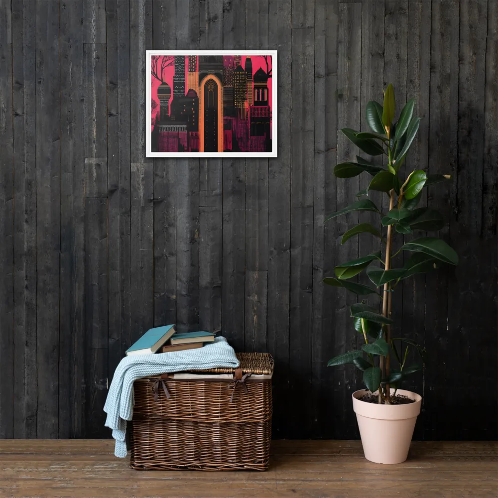 Urban Reverie | Canvas with White Frame | 16″×20″