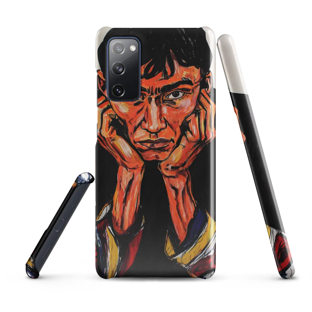 Contemplative Intensity: An Expressionist Portrait