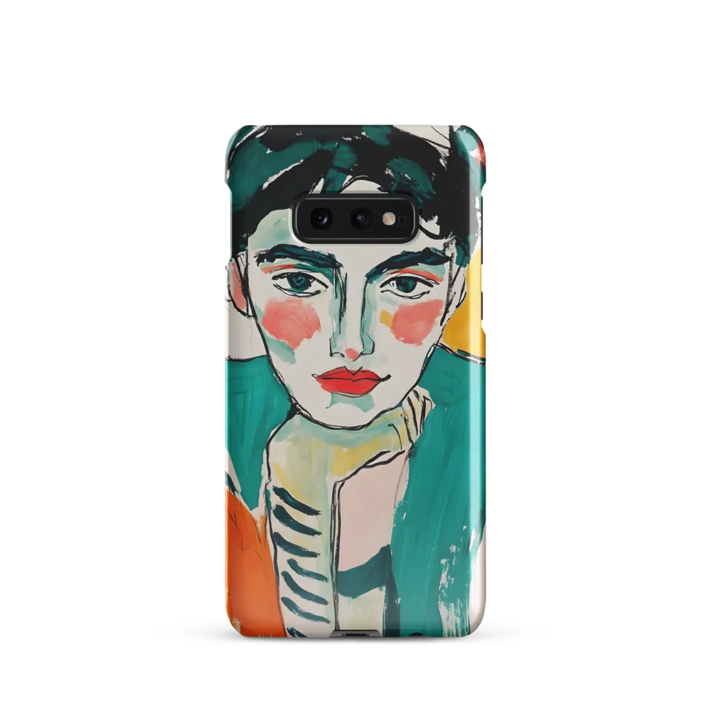Contemplative Portrait in Bold Hues
