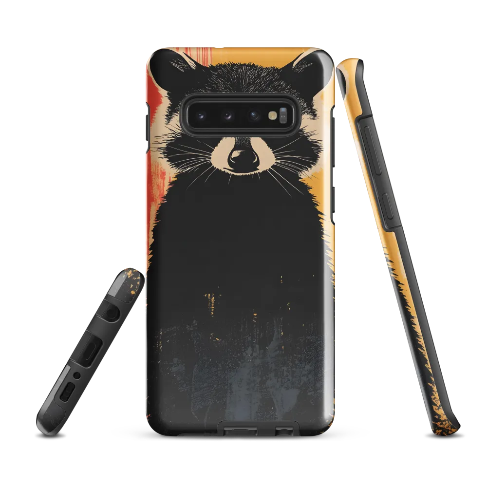 Whimsical Raccoon Portrait | Phone Case |  S10 Plus | Tough Case | Glossy