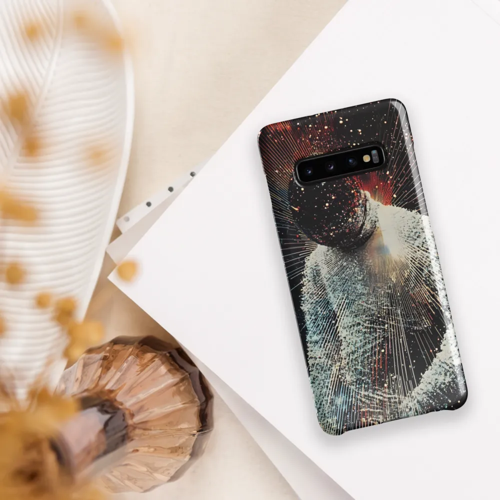 Ethereal Astronaut: A Journey Through the Cosmos | Phone Case |  S10 Plus | Snap Case | Glossy