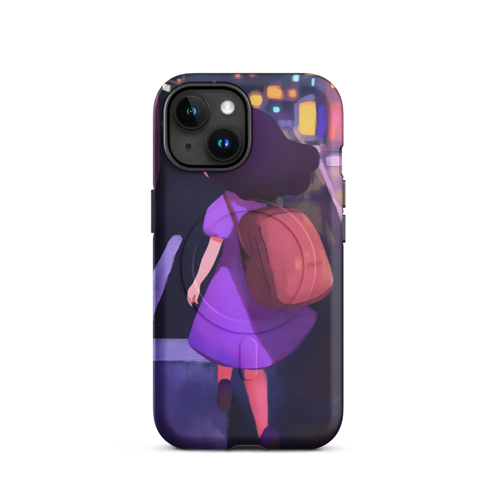 Wandering Through Neon Dreams | Phone Case |  15 | MagSafe® Tough Case | Matte