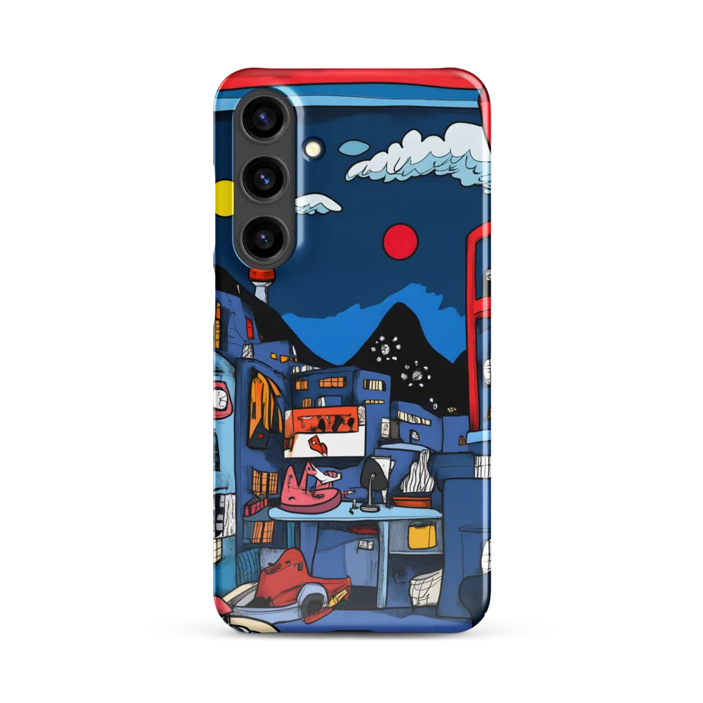 Whimsical Cityscape at Night